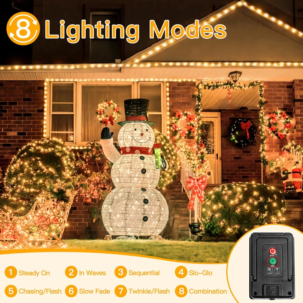 Solar String Lights Outdoor LED ¨C 39/50/72/100/105FT Spherical Bulb & Warm/Cool White with Remote Control | IP65 Waterproof 12-Hour Solar Powered Fairy Lights for Patio, Garden & Festival Decoration