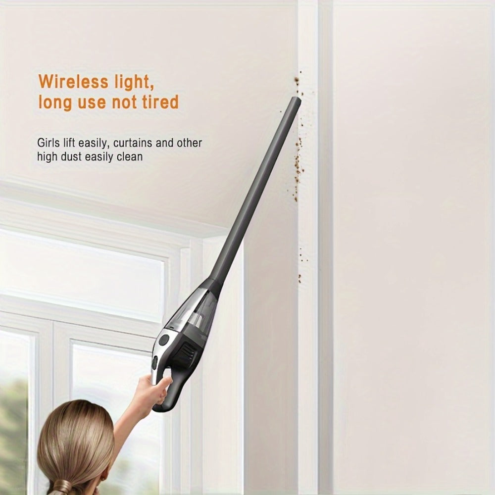 High Power Cordless Vacuum Cleaner for Carpet, Pet Hair & Hard Floors - Wireless Lightweight Household Vacuum with Strong Suction for Home, Car, RV & Kitchen, Ultra-Light Deep Cleaning, Multiple Colors