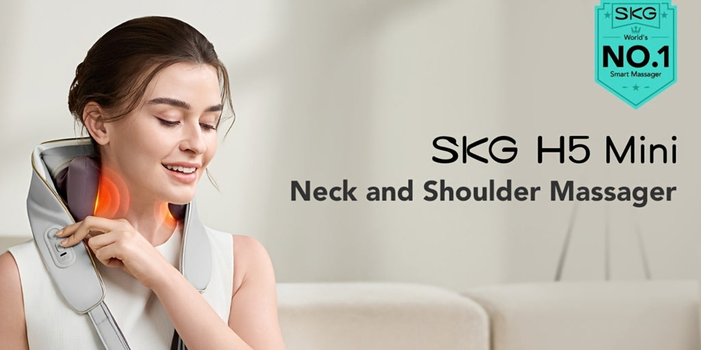 Wearable Neck & Shoulder Massager with Heat ¨C 6D Bionic Hand Kneading Trapezius Massager, 9 Modes 3 Intensities 40-45¡ãC Heat, Hands-Free Deep Tissue Massage for Home & Office, Gift for Women Men Mom