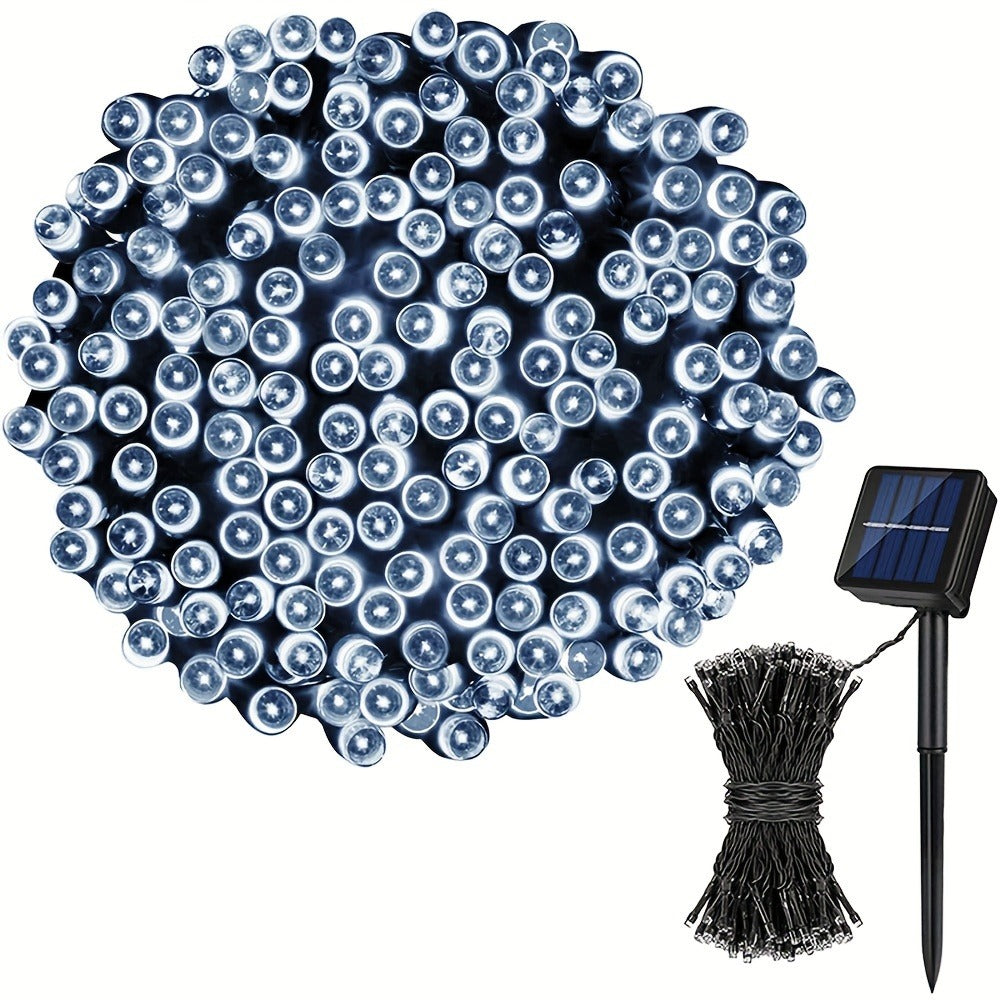 Solar LED Fairy String Lights IP65 Waterproof ¨C 40FT or 80FT with 8 Lighting Modes for Independence Day, Christmas, Wedding, Garden & Yard ¨C White, Warm White, Multi Color, Purple, Orange & Blue
