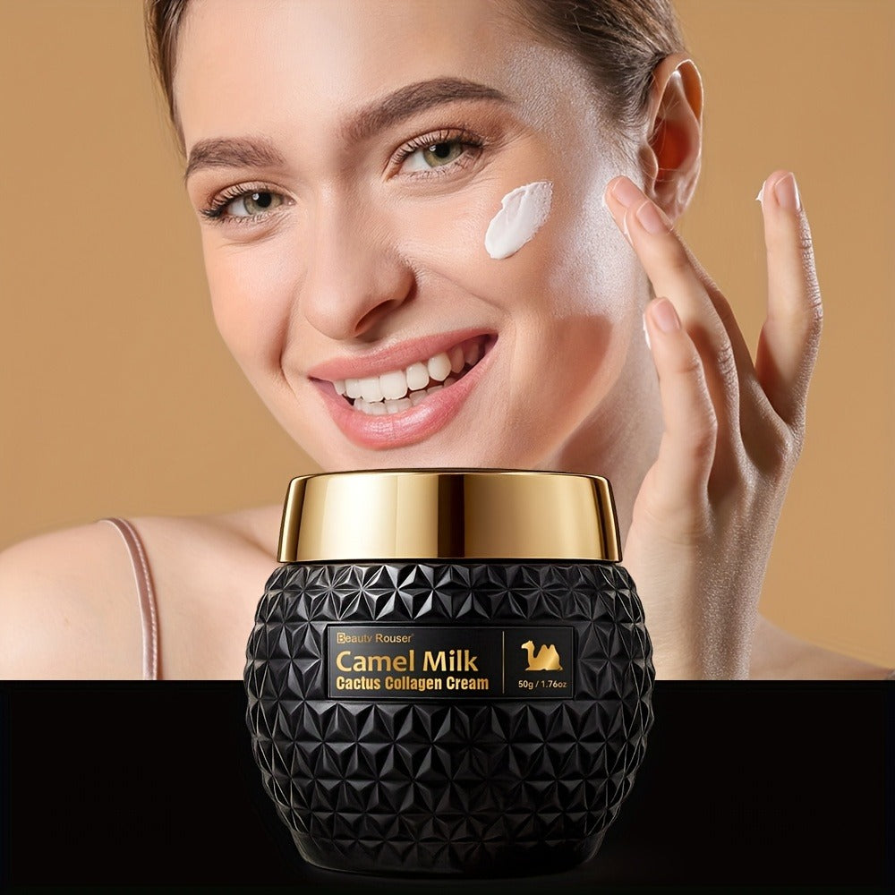 Camel Milk Cactus Collagen Face Cream 50g Hydrating Firming Moisturizer with Retinol Hyaluronic Acid Vitamin E Day Night Skincare All Skin Types