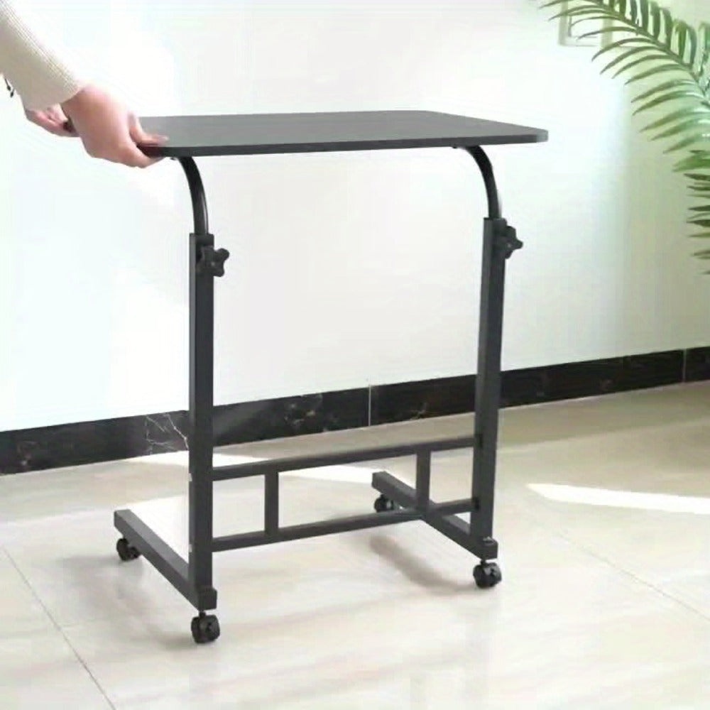 Adjustable Height Rolling Overbed Nursing Table 3-Layer Shelves Heavy Duty Bedside Tray for Elderly Patient Home Hospital Rehabilitation Care Laptop Desk 8 Colors Space Saving