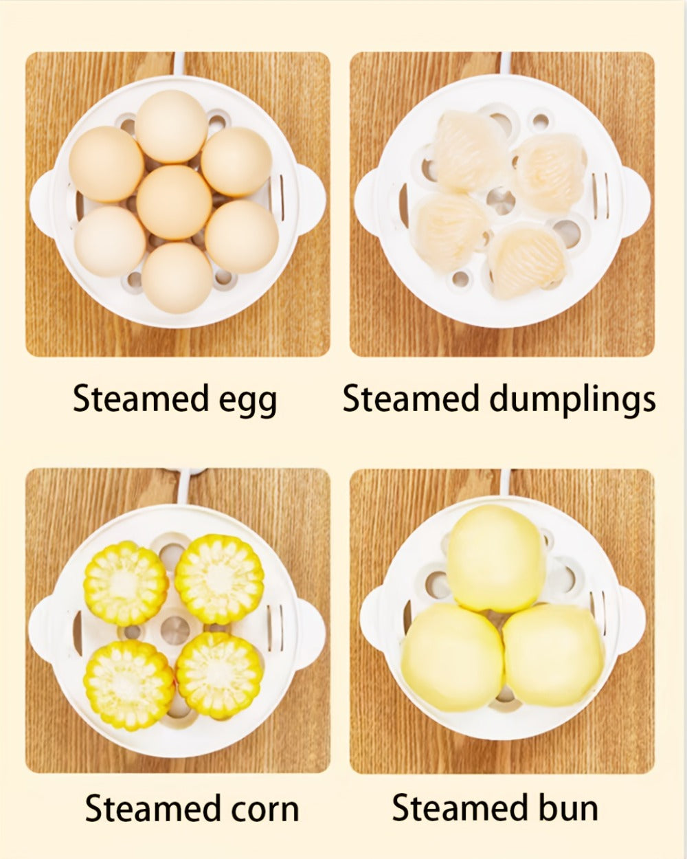 Egg Steamer Stainless Steel Mini Breakfast Machine Single Double Layer Multi-Functional Egg Cooker for Home Dormitory Student Dorm Back to School Holiday Gift
