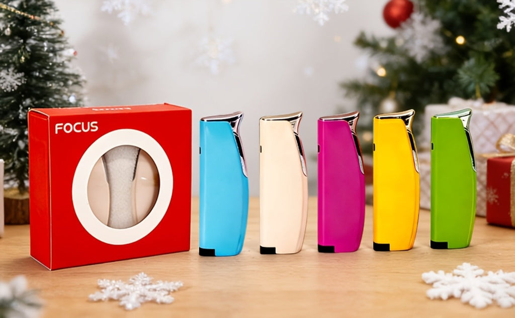 Windproof Lighter 2-Pack ¨C Slim Portable Pocket Lighter with Mirror Finish, Refillable Butane Flame, Fashionable Gift for Men & Women, Available in 8 Colors (Red, Black, White, Silver, Pink, Blue, Yellow, Green)