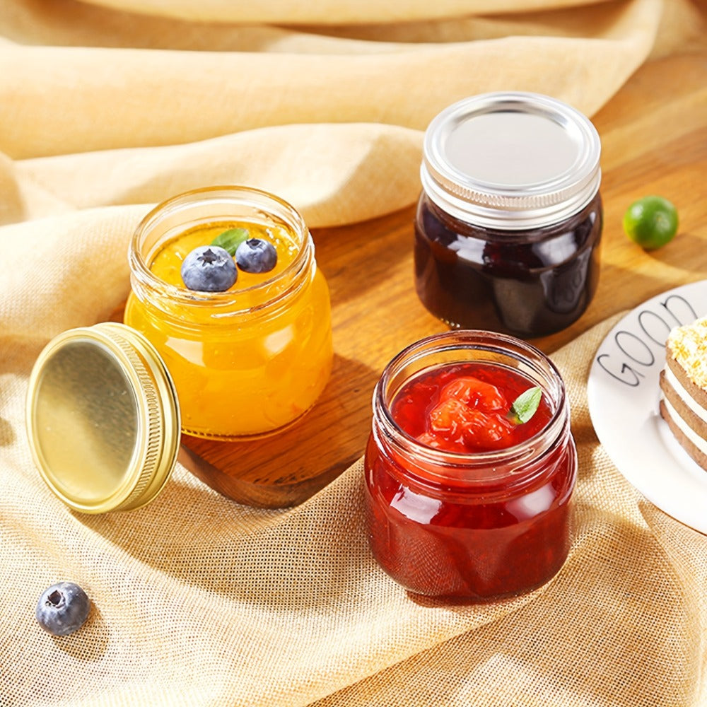 Mason Jars 8oz Glass Jars with Lids ¨C 9/18/27/36 Pack Regular Mouth Canning Jars for Storage, Spices, Jelly, Jam, Honey & Caviar | Dishwasher Safe Spiral Lid Kitchen Storage Containers Set