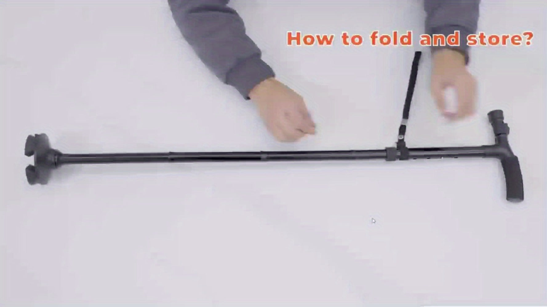 Foldable Walking Cane for Seniors Adjustable Height Folding Stick with Wrist Strap T-Handle Printed Design Portable Lightweight Mobility Aid Gift for Parents