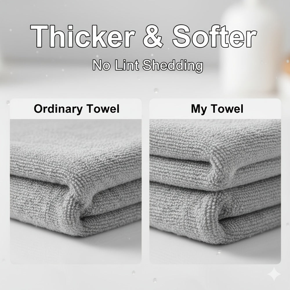 Washcloths 2 Pack Premium Soft Absorbent 102GSM Knit Fabric Face Towels Quick Dry Multipurpose Bath Washcloths for Body Face Kitchen Random Color Holiday Gift