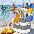 Collapsible Laundry Basket 43L Foldable Pop-Up Hamper with Handles ¨C 11.5 Gallon Plastic Laundry Basket Space-Saving Portable Storage Container Organizer for Bedroom, Bathroom & Dorm, 1pc or 2 Pack