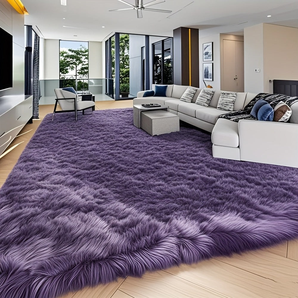 Fluffy Area Rug 8x10 Large Plush Shag Rug for Living Room Bedroom Non-Slip Soft Fuzzy Carpet Modern Home Decor Floor Mat Teen Dorm Room Decor