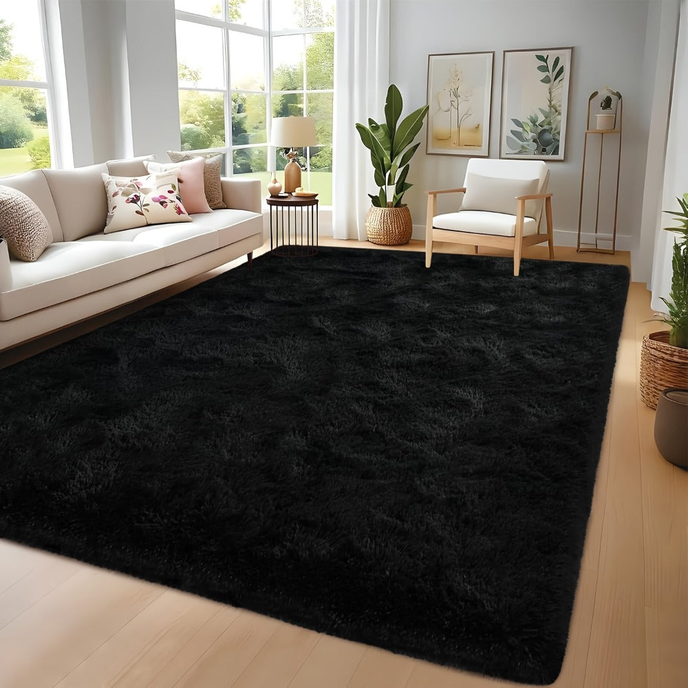 Tie-Dye Shaggy Fluffy Area Rug Non-Slip Machine Washable ¨C Soft Plush Fuzzy Carpet for Bedroom, Living Room, Hallway & Dorm ¨C 6 Colors, 4 Sizes: 2x6, 3x5, 6x9, 8x10 Ft