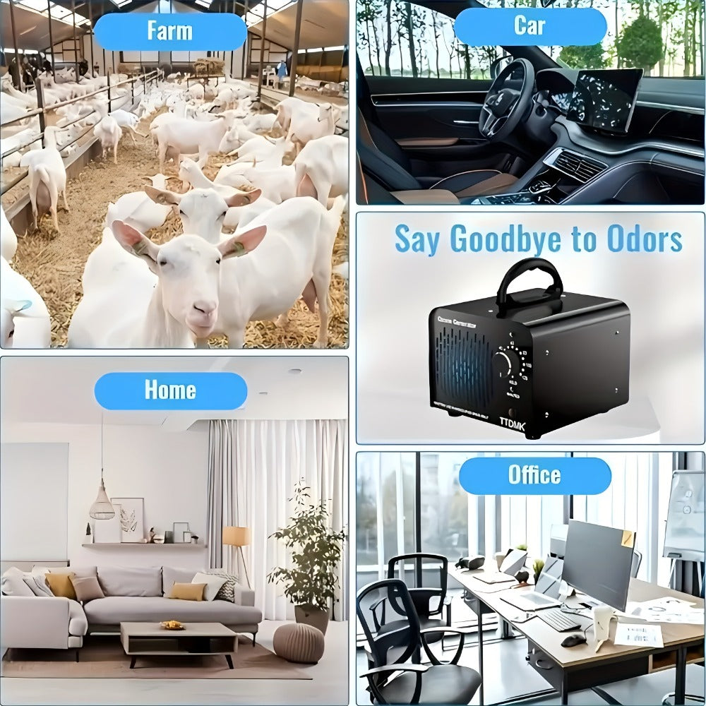 Ozone Generator Commercial 36000mg/h ¨C O3 Air Purifier Deodorizer Ionizer with Timer & Humidity Display, Covers 3230 Sq Ft, Removes Smoke Pet Paint Odors for Home Bedroom Office