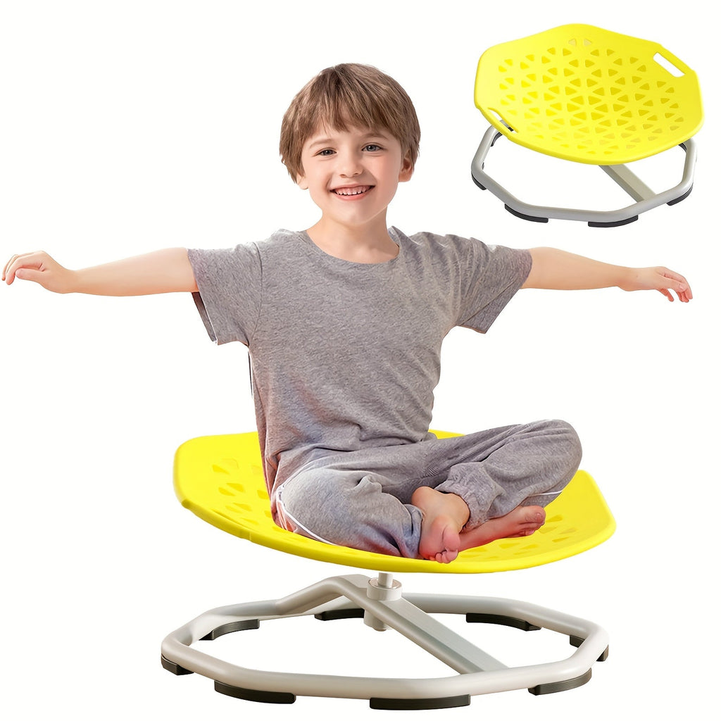 Sensory Spinning Chair for Kids with Autism & ADHD, Ages 3-18, 220LBS Capacity Swivel Sit and Spin Chair to Improve Focus & Body Balance, Calming Sensory Toy for Teens, Indoor Outdoor No Assembly