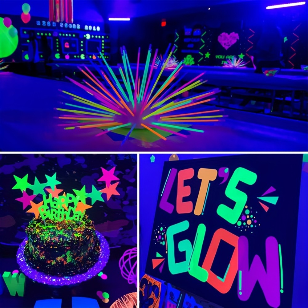 UV Black Light Bar 40 LED 385-400nm USB Plug 3 Modes Portable Blacklight for Glow Party Body Paint Fluorescent Poster Halloween Christmas Decor