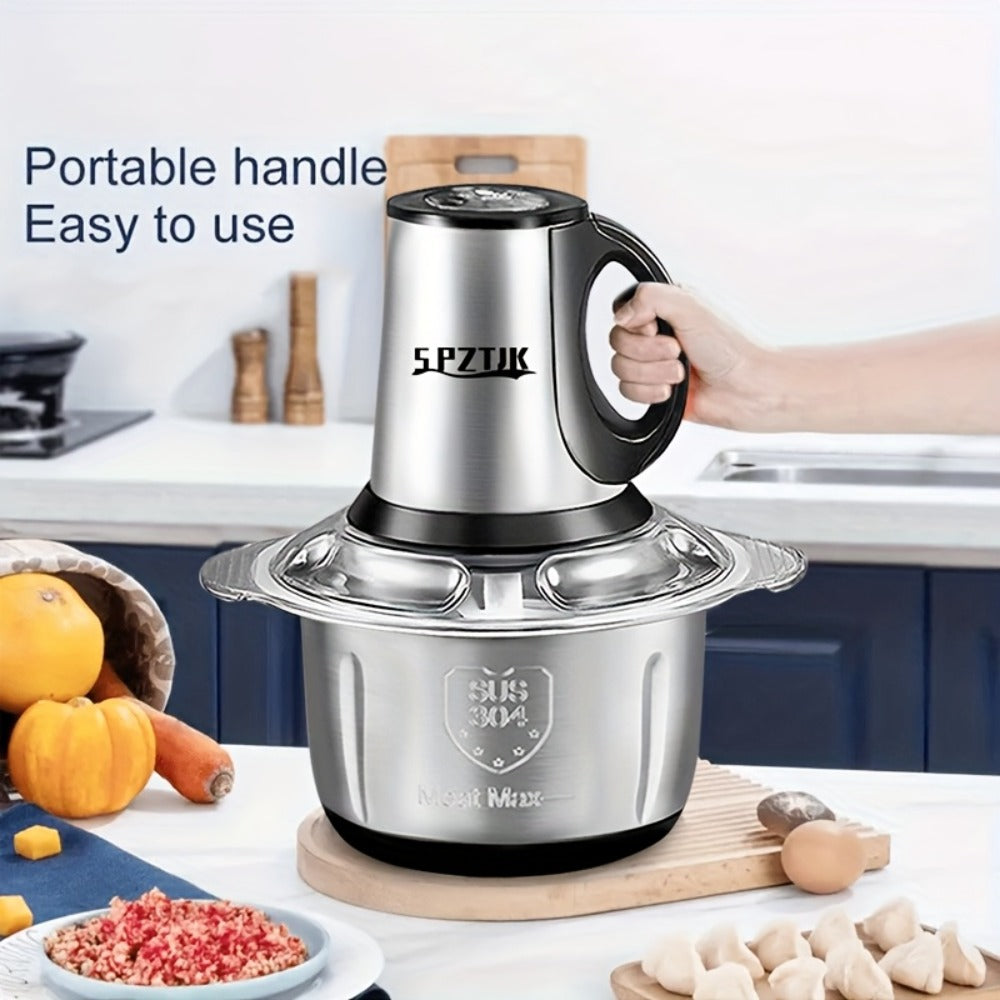 Electric Food Chopper with 2 Bowls & Dual-Level Blades ¨C Mini Food Processor for Grinding Meat Chopping Nuts Salad Prep ¨C Upgraded Compact Kitchen Chopper for Home Use
