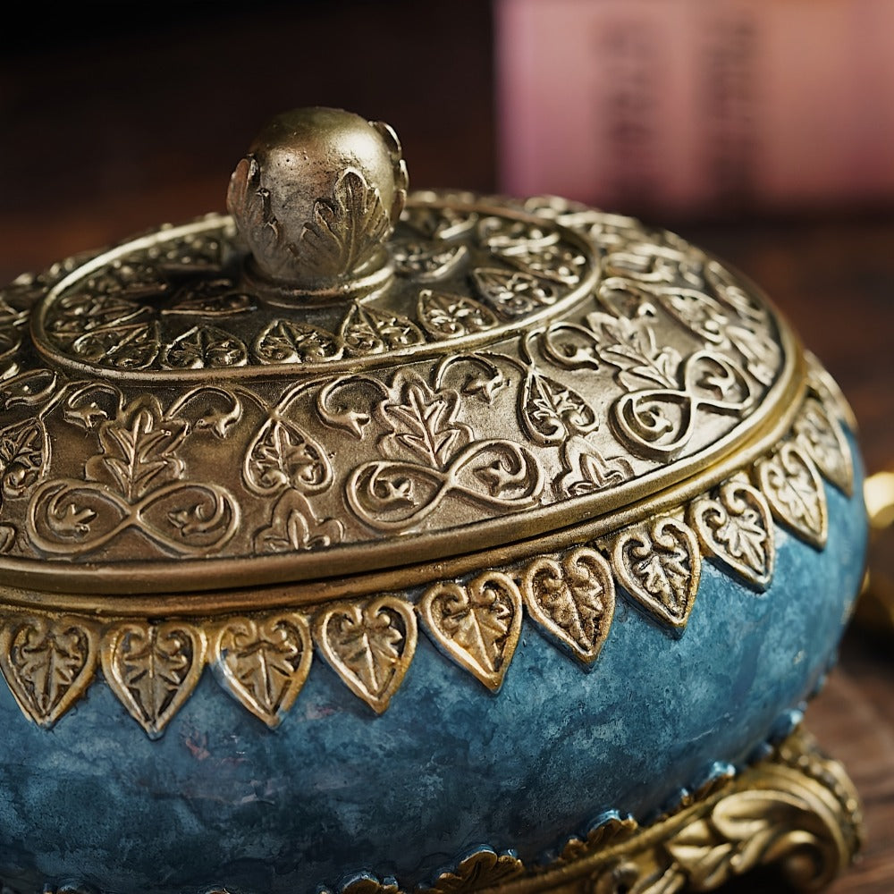 Jewelry Organizer Box with Lid - Necklace Earring Bracelet Ring Storage Case, Elegant Home Decor Gift