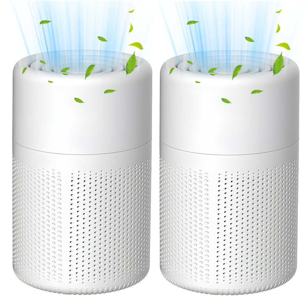 HEPA 3-in-1 Air Purifier with Air Quality Sensor & Sleep Mode | Removes Pet Odors, Allergens, Dust & Smoke | Compact Quiet Air Cleaner for Bedroom, Office & Living Room | Pet Friendly White