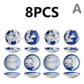 Ceramic Dipping Bowls Set of 8 Cat Shaped Mini Soy Sauce Dishes 4 Inch Small Condiment Bowls for Side Dishes Appetizer Serving Home Kitchen Restaurant Cat Lover Dinnerware Gift