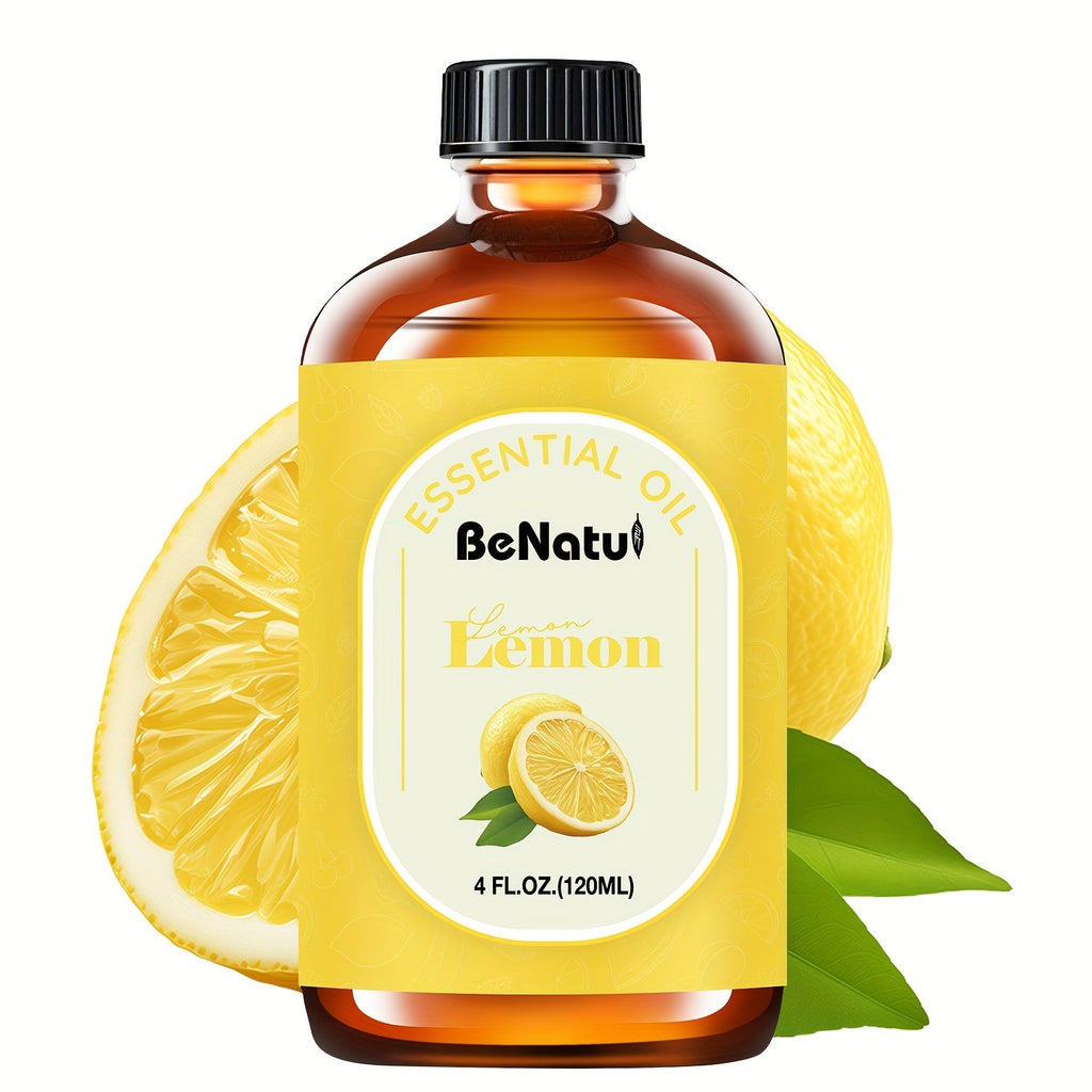 Essential Oil 120ml 4oz Pure Aromatherapy Oils for Diffuser Humidifier Candle Soap Making Lavender Peppermint Eucalyptus Frankincense Lemon Rosemary Lemongrass Vanilla Argan