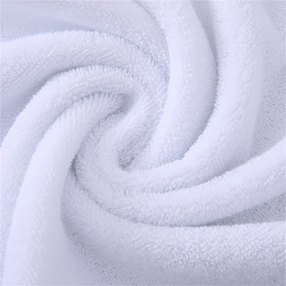 5-Piece 100% Cotton Towel Set ¨C 1 Bath Towel, 2 Hand Towels & 2 Washcloths | Ultra-Soft, Highly Absorbent, Exquisite Pattern Design for Home Bathroom