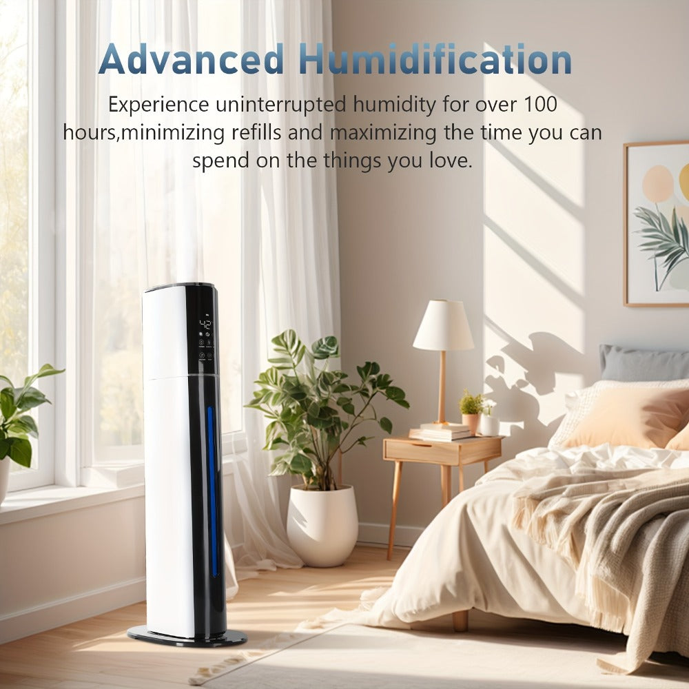 Cool Mist Humidifier 2.4 Gallon Top Fill with Smart Humidity Control Sleep Mode Soundwave Technology for Large Rooms Bedroom Office Plants 600ft2