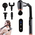 Massage Gun Deep Tissue Percussion Massager for Athletes - 6 Speed Levels, 3 Modes, 4 Interchangeable Heads, Ultra-Quiet 40dB Motor, Handheld Muscle Relaxer for Neck Back Shoulder & Leg Pain Relief