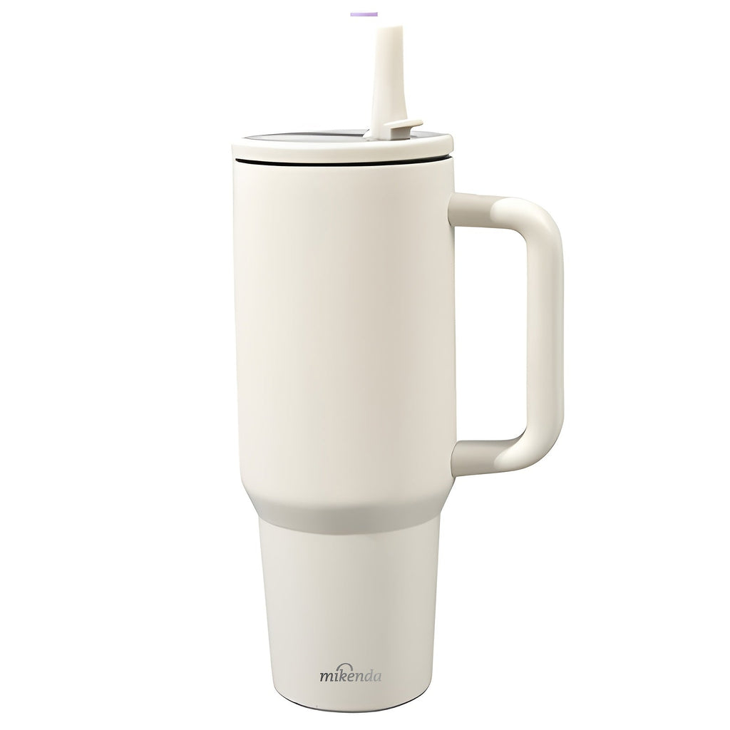 Stainless Steel Insulated Tumbler 40oz with Lid and Foldable Straw - Double Wall Vacuum Keeps Hot 12H Cold 24H, Travel Coffee Cup for Home Office Car and Outdoor, Available in 6 Colors, Great Gift for Men and Women