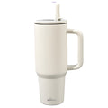 Stainless Steel Insulated Tumbler 40oz with Lid and Foldable Straw - Double Wall Vacuum Keeps Hot 12H Cold 24H, Travel Coffee Cup for Home Office Car and Outdoor, Available in 6 Colors, Great Gift for Men and Women