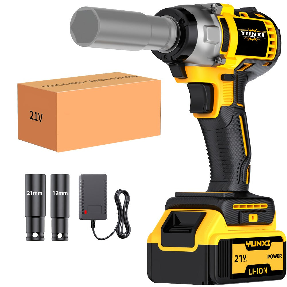 Impact Drill Set 21V Cordless with Drill Bit Accessories, Toolbox & Charger ¨C Heavy Duty Wireless Impact Wrench Drill, 2AH / 4AH Battery Options, for Car Repair, Construction & Heavy-Duty DIY Projects