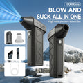 Handheld Electric Air Blower & Dust Collector with Digital Display - Wireless High-Speed Turbine Fan, USB & Battery Dual Power for Keyboard, Car, Home