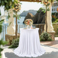 Spandex Cocktail Table Cover Round Stretch Tablecloth for Party Wedding Banquet ¨C Elastic High Top Table Cloth Fitted Cover for Events, Birthdays, Hotels, Outdoor Picnic, Exhibition
