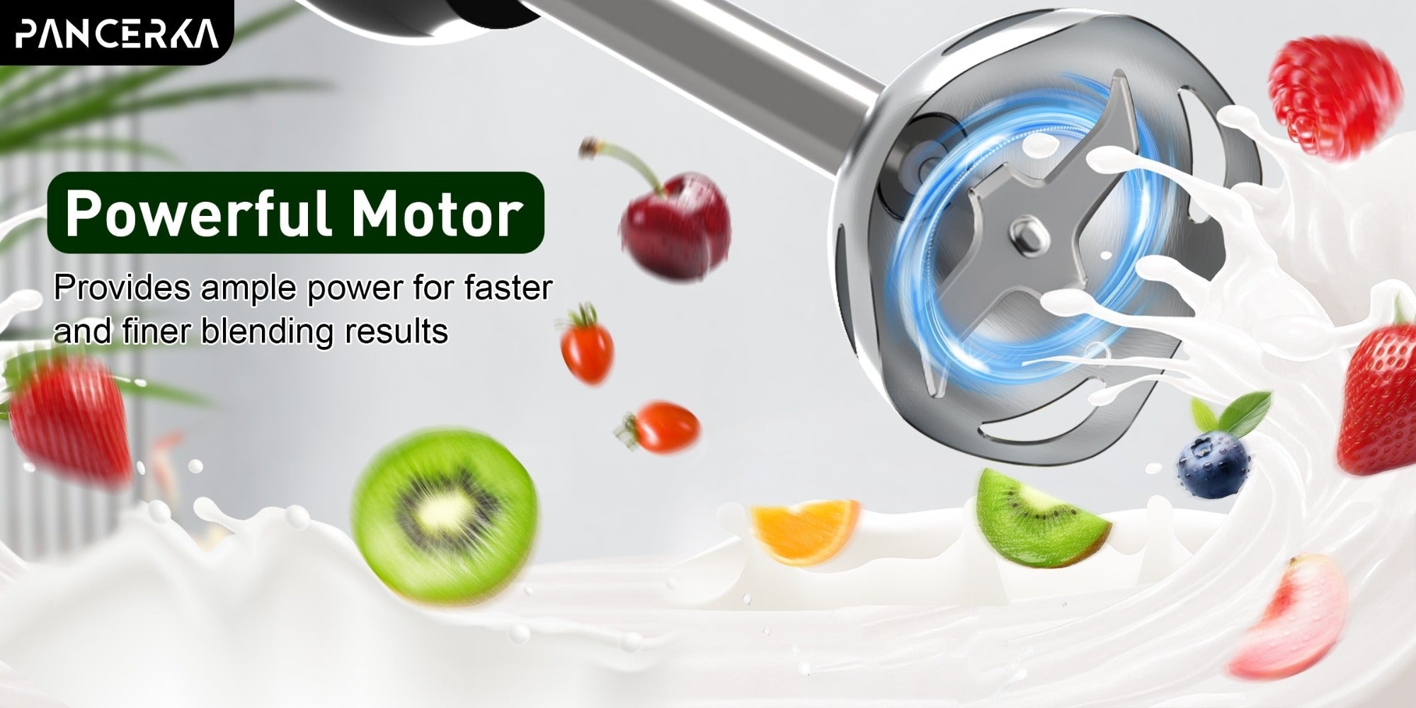 Immersion Blender 8-in-1 Electric Hand Blender with Turbo Mode & Detachable Base ¨C 304 Stainless Steel Handheld Blender with Whisk Milk Frother Attachments for Smoothies Soups Baby Food Puree