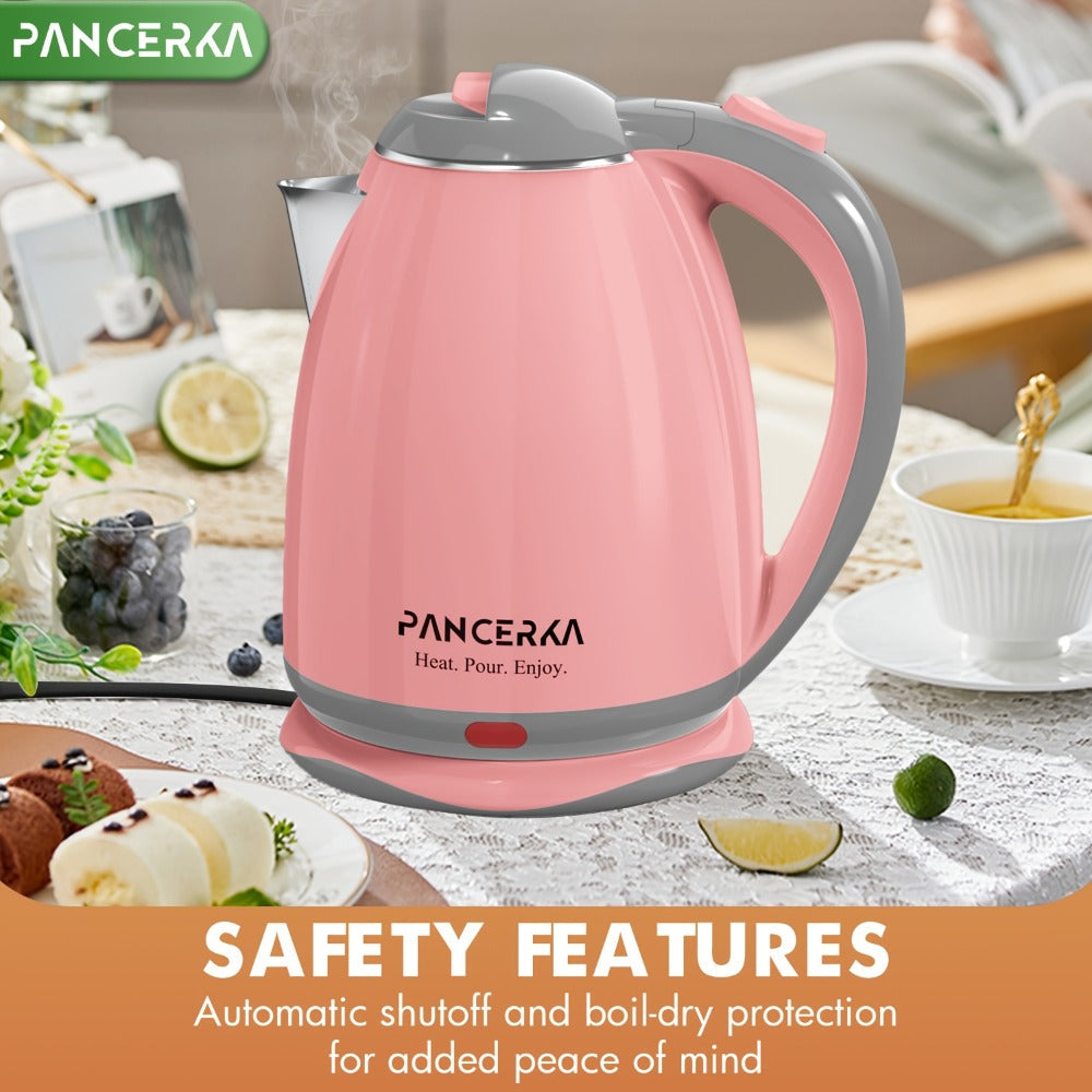 Hot Water Boiler Electric Kettle 1.8L Stainless Steel Fast Boiling Auto Shut-Off Countertop Instant Kettle for Coffee Tea Maker Pink White