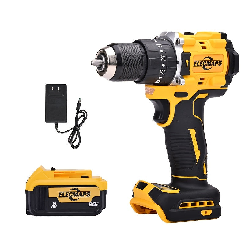 Cordless Power Tool Combo Kit for Dewalt 20V Battery - Impact Wrench 1500Nm, Brushless Drill & Screwdriver Set for Home Repair & Construction