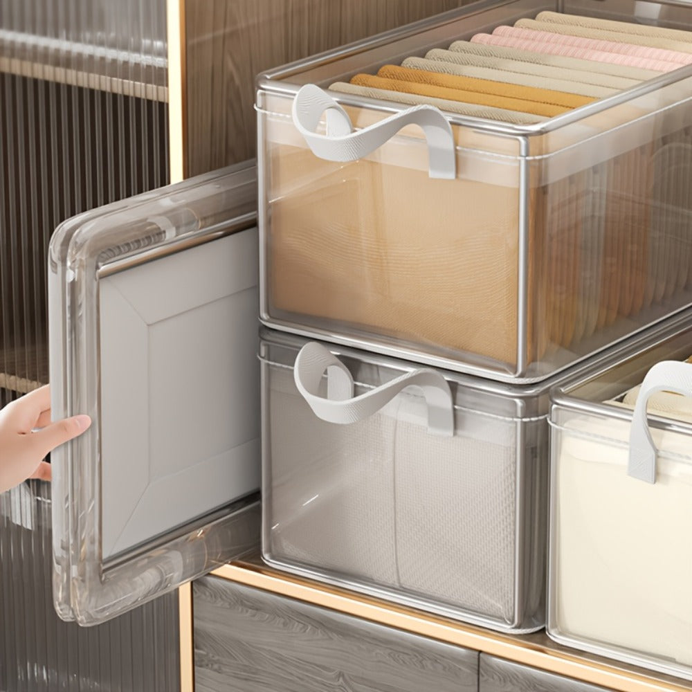 Storage Boxes Waterproof Steel Frame 26L Collapsible Fabric Bins for Clothing Household Sundries Closet Bedroom Organization Space Saving Home Storage Containers with Lid