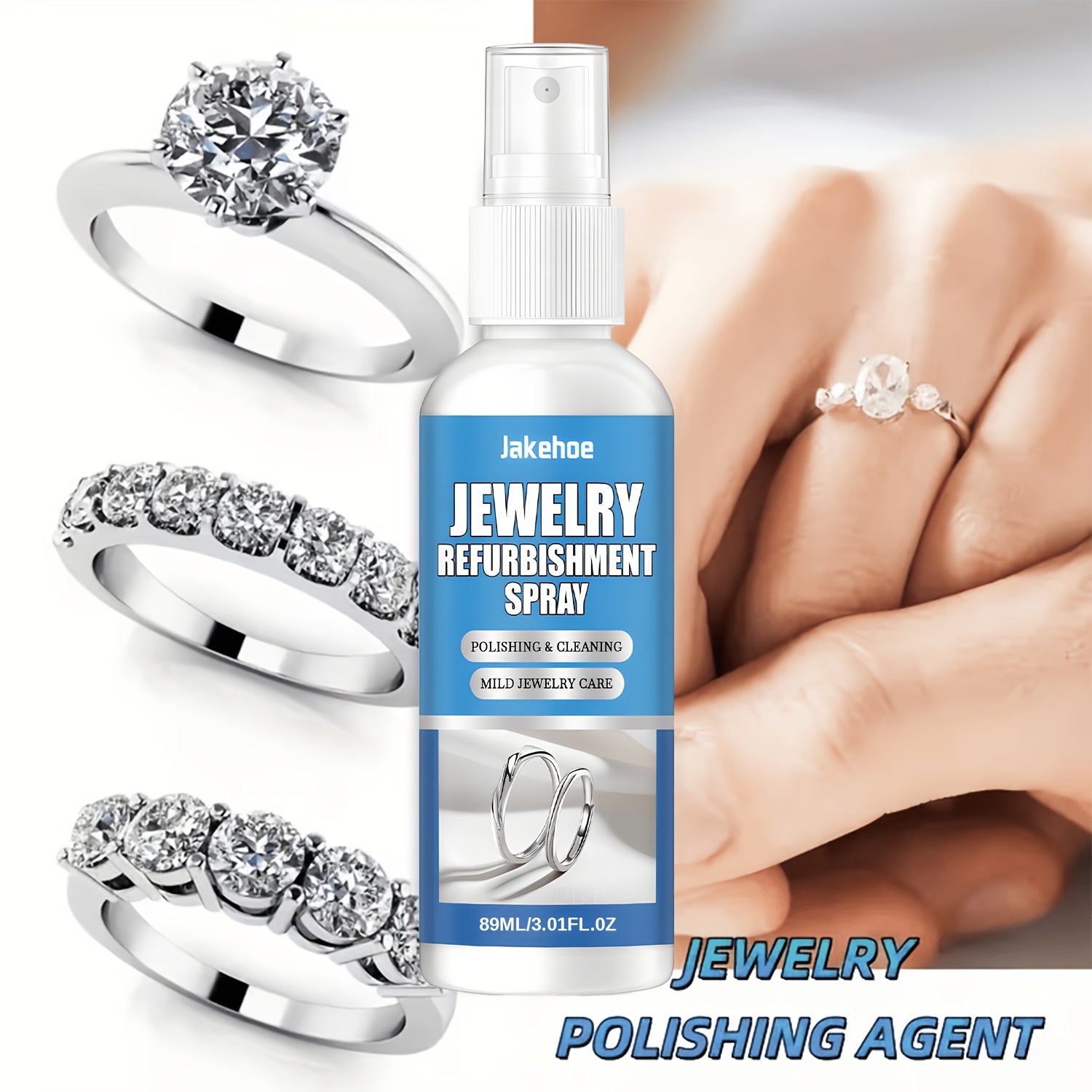 Jewelry Polish Cleaner Cream Oxidizing Formula Restores Shine on Gold Silver Bracelets Necklaces Rings Earrings Anti-Tarnish Jewelry Cleaner for All Jewelry Surfaces 1.86oz Single or 2-Pack