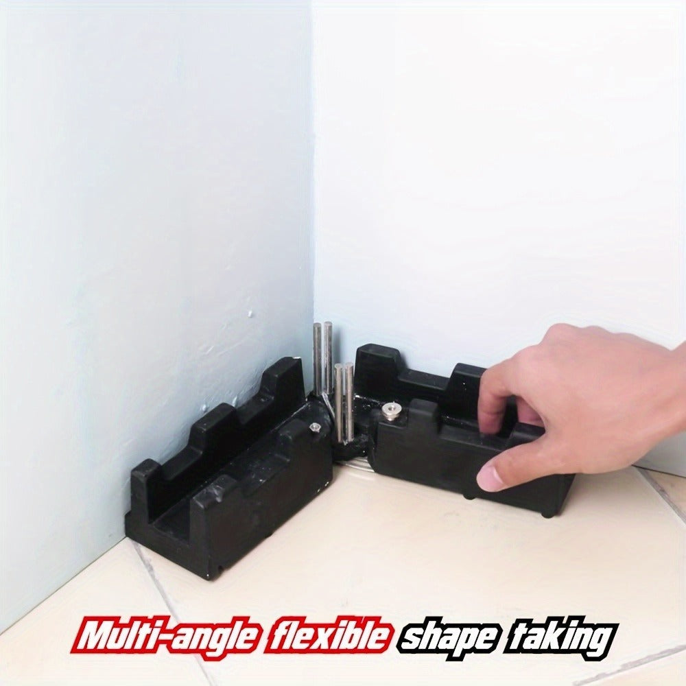 Miter Angle Finder 2-in-1 Measuring & Cutting Tool Manual Precision Protractor Portable Miter Saw Guide for Woodworking Home Improvement No Power Required
