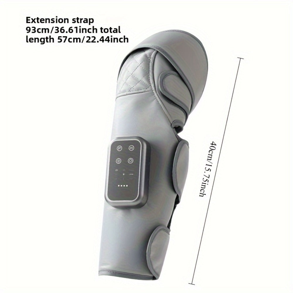 Knee Massager with Heat ¨C Electric Air Compression Knee Wrap, 3 Heating Levels & 3 Massage Modes, USB Rechargeable Cordless Knee Brace Massager for Arthritis, Joint Pain Relief & Muscle Recovery