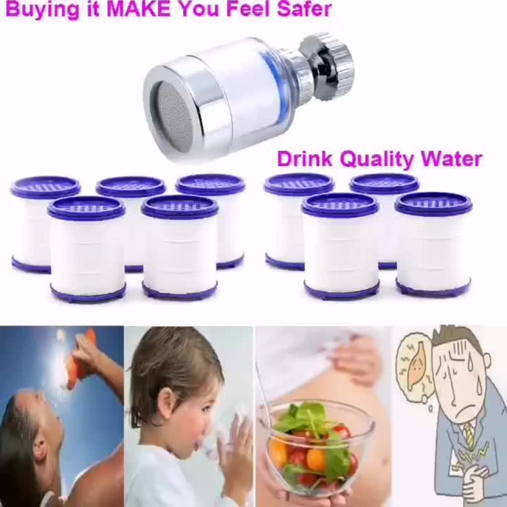 Faucet Aerator 360¡ã Rotating Sink Filter ¨C Universal Pressurized Spray Head for Kitchen & Bathroom, Adjustable Water Flow, Easy Install, Transparent Filter, Multi-Pack Options