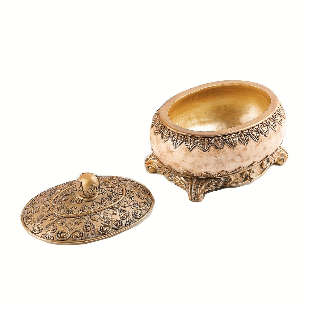 Jewelry Organizer Box with Lid - Necklace Earring Bracelet Ring Storage Case, Elegant Home Decor Gift