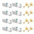 Ear Piercing Kit ¨C 8 PCS Disposable Self Piercing Gun with 316 Stainless Steel Earrings, Safe & Easy Home Ear Piercing Tool for Family & Party Use