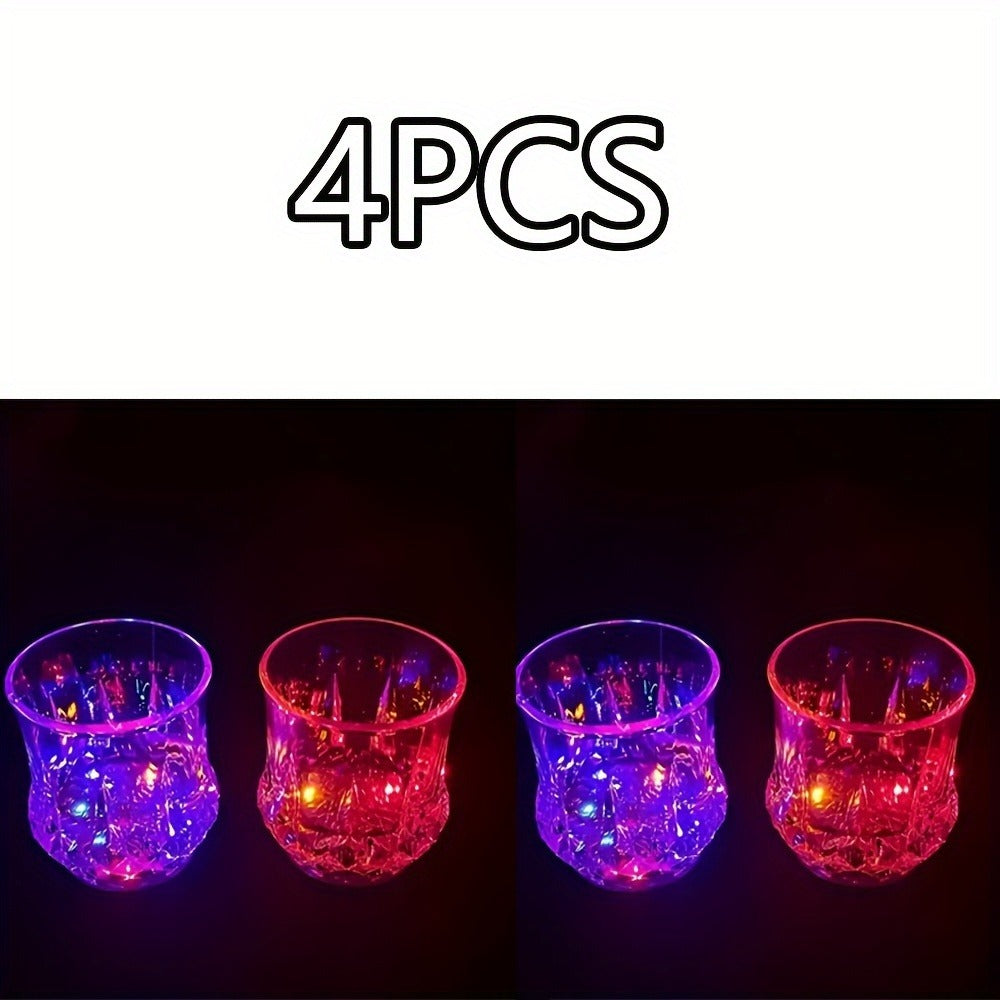 LED Light-Up Cups Glow in the Dark ¨C Pineapple Induction Party Cups for Birthday Christmas Disco Valentine's Day (6.76oz)