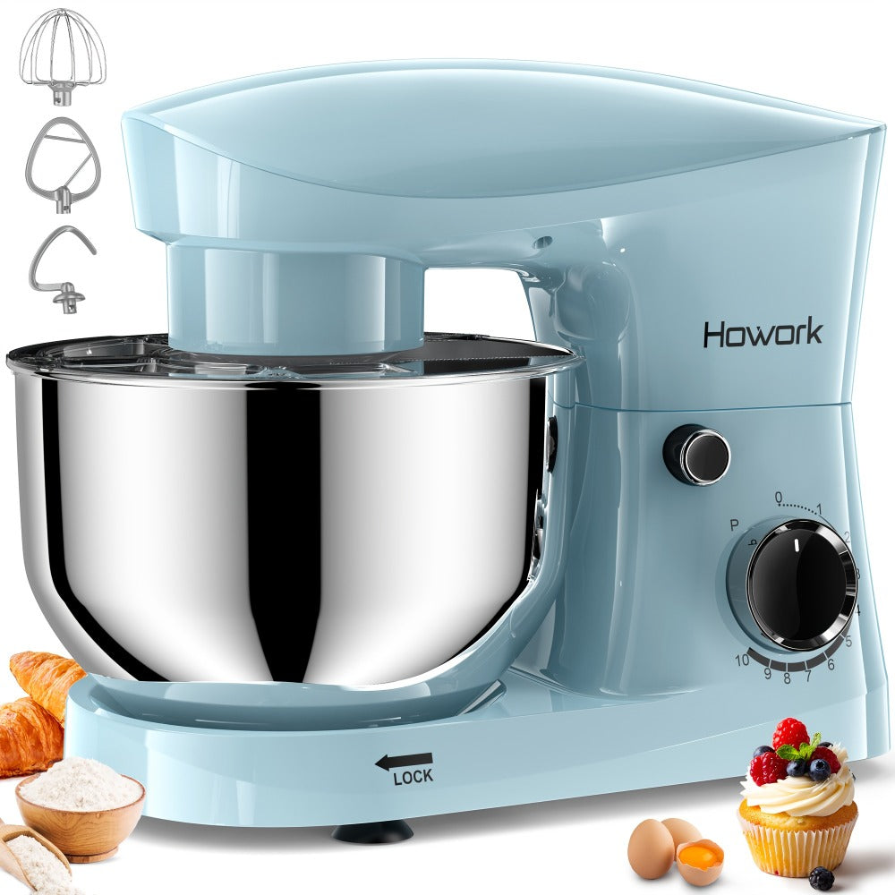 Stand Mixer 5QT, 10-Speed Electric Kitchen Mixer with Dough Hook, Flat Beater, Wire Whip & Pouring Shield ¡ª Dishwasher-Safe Attachments for Baking, Bread, Cake & Cookie Dough