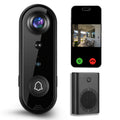 Video Doorbell Camera 1080P HD Wireless with Night Vision, Motion Detection, Two-Way Audio, Indoor Chime & Cloud Storage ¨C 5200mAh Battery, 166¡ã Wide Angle, 2.4GHz WiFi Smart Door Camera
