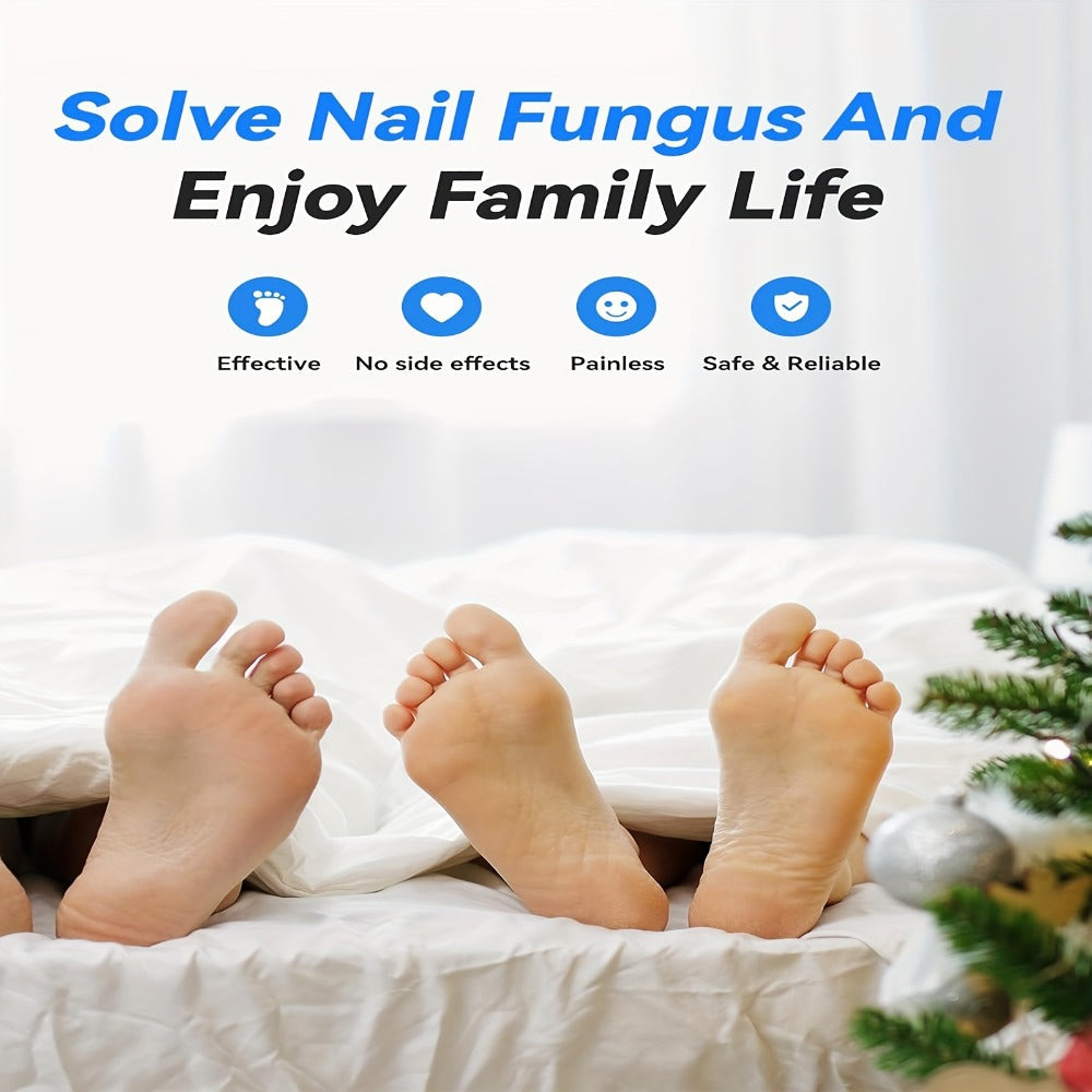 Nail Fungus Laser Treatment Device FDA Cleared - Blue Light 470nm & Infrared 910nm, 3/5/10 Min Timer, Toenail Fingernail Onychomycosis Cleaner Therapy Tool