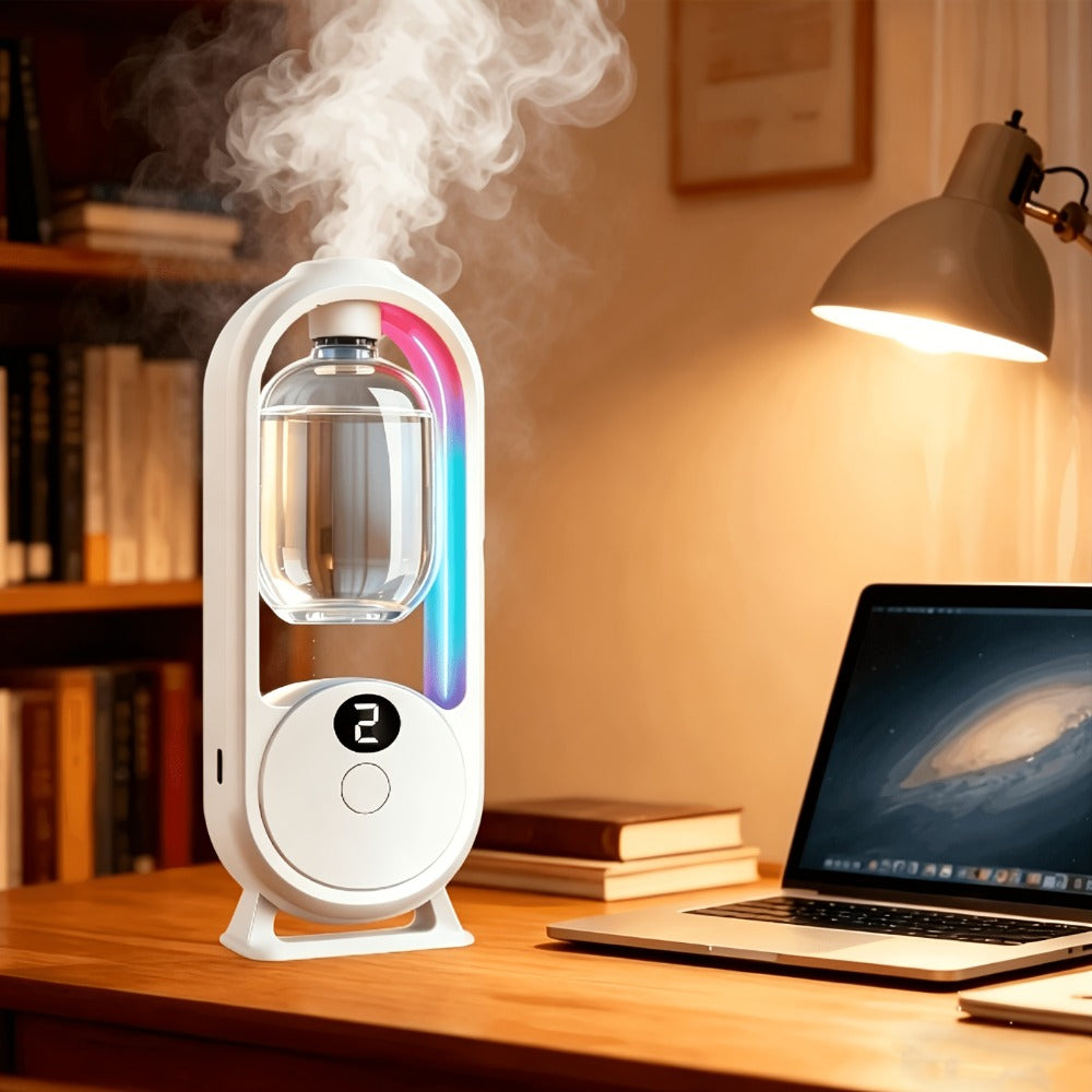 Aroma Diffuser with Essential Oils Set Cool Mist Humidifier 5 Settings for Bedroom Living Room Hotel Spa Yoga Home Relaxation Aromatherapy Diffuser Gift Set with 1 or 3 Essential Oil Bottles