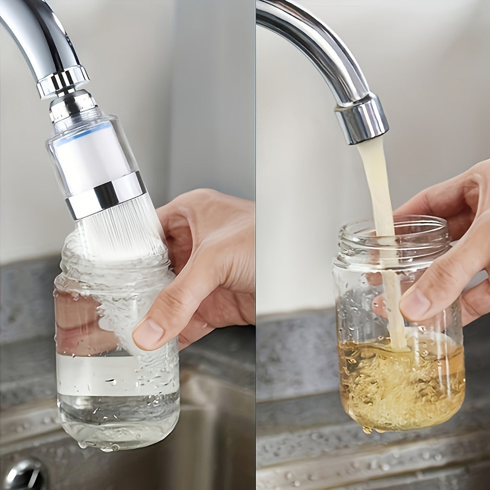 Faucet Aerator 360¡ã Rotating Sink Filter ¨C Universal Pressurized Spray Head for Kitchen & Bathroom, Adjustable Water Flow, Easy Install, Transparent Filter, Multi-Pack Options