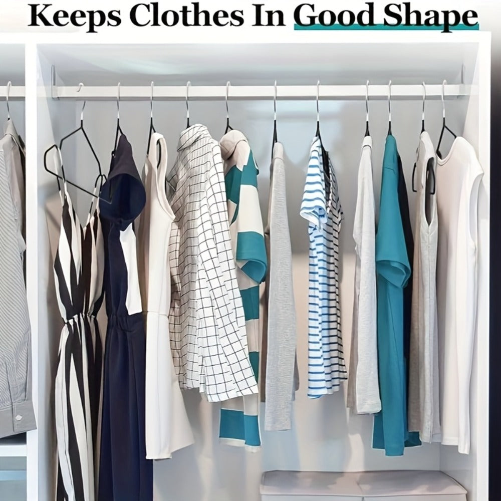 High Manganese Steel Non-Slip Clothes Hangers Thickened Heavy Duty Coat Suit Hangers Space Saving Closet Organizer