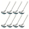 304 Stainless Steel Long Handle Soup Spoons Set | Hot Pot Spoon for Soup Porridge Restaurant Kitchen