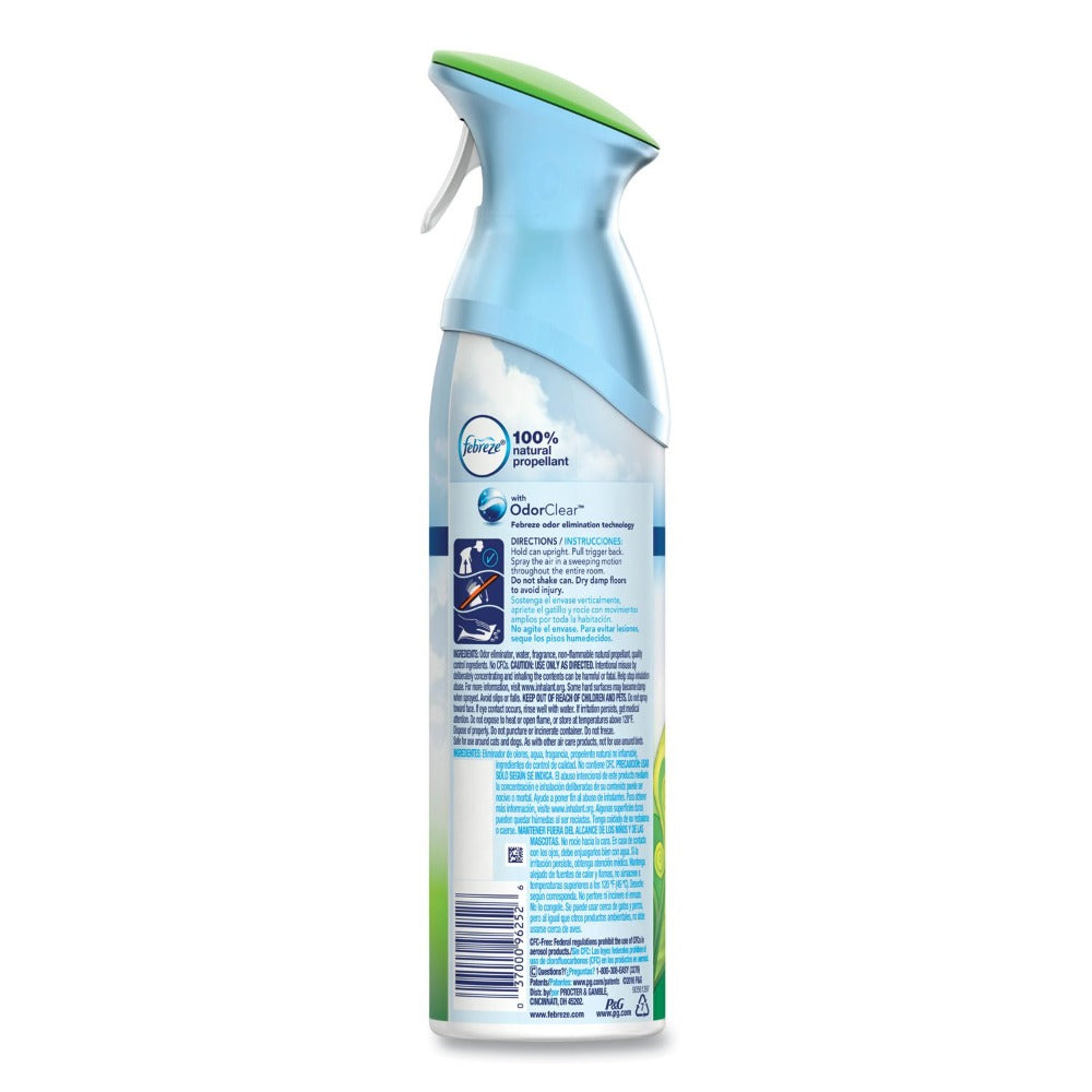 Febreze AIR Gain Original Air Freshener Spray 8.8oz 6-Pack Carton ¨C Odor Eliminator, 100% Natural Propellant