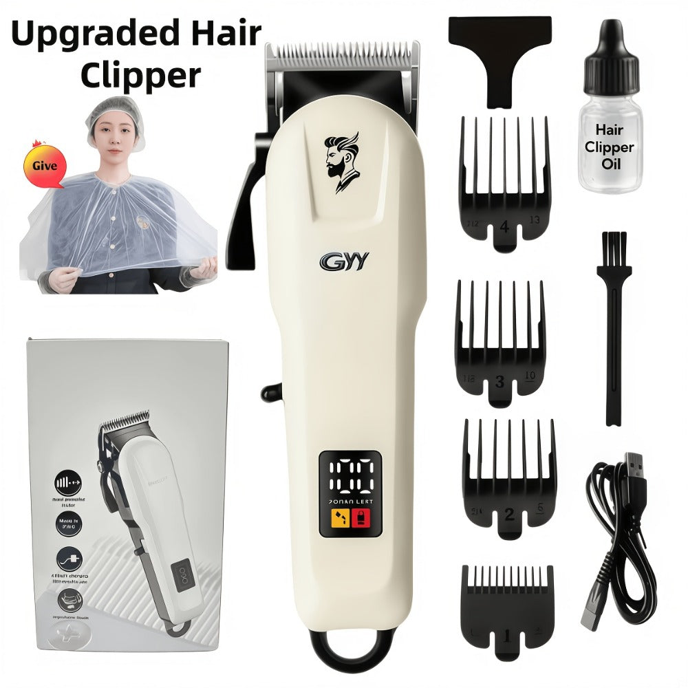 Hair Grooming Kit for Men - Electric Hair Clipper Set with Digital LCD Display, USB Rechargeable, Professional Barbershop Quality for Home Use, Holiday Father's Day Valentine's Day Gift